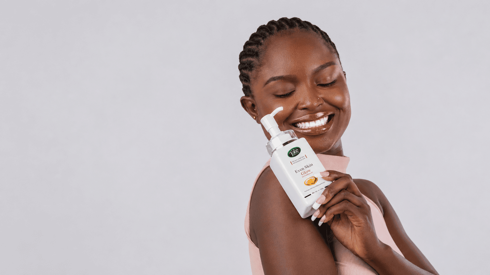 A well moisturized lady