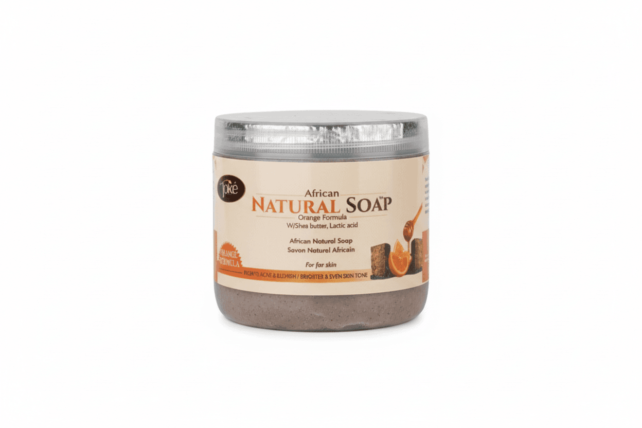 Toke Natural soap (Orange solid Cup soap) with AHA