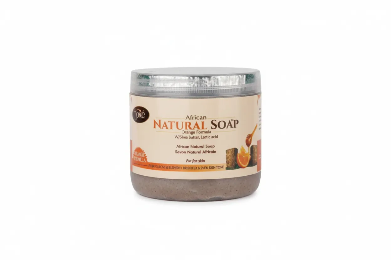 Toke Natural soap (Orange  solid Cup soap) with AHA